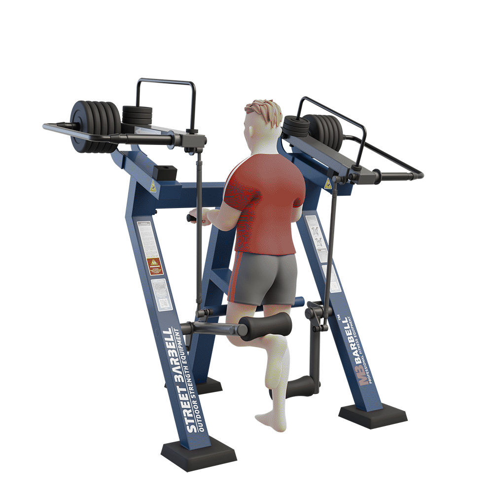 MB 7.43 - Flexiați de picioare în poziție verticală cu sarcină ajustabilă