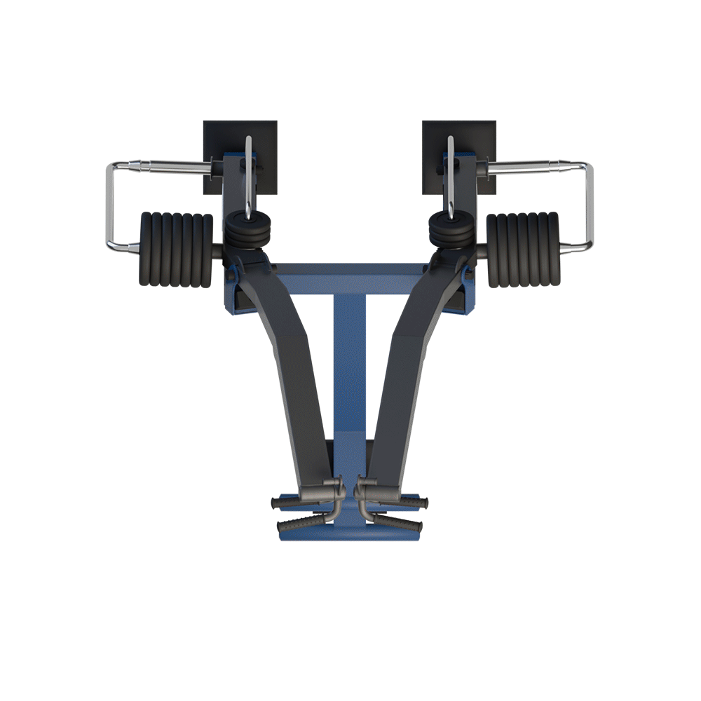 MB 7.55 - Tracțiune verticală convergentă în picioare