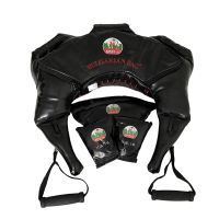 Sac bulgăresc Suples Strong — vinil, negru, mărimea S-M