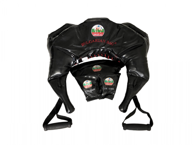 Sac bulgăresc Suples Strong — vinil, negru, mărimea XS-S