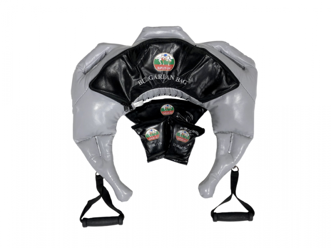 Sac bulgăresc Suples Strong — vinil, mărimea L-XL, culoare argintie