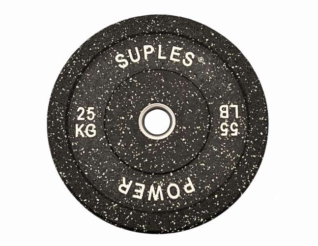 Suples Bumper Plates (pair) - 2 x 25kg/55lbs