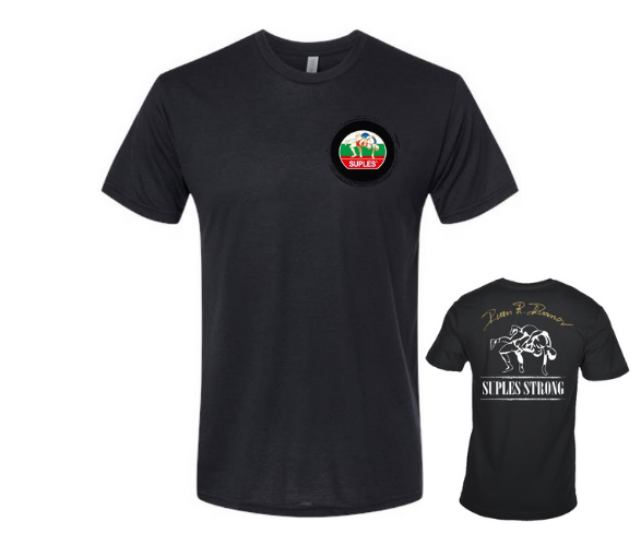 Tricou — negru, Suples Strong.