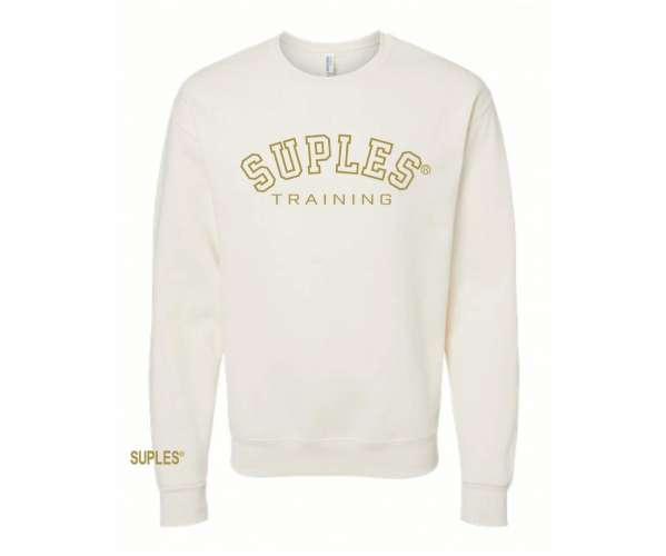 Bluza Suples Gold Training Crewneck — culoare crem
