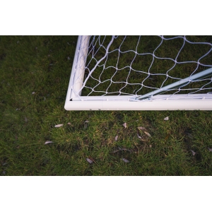 Poartă de fotbal "PRO" 3x2 m portabilă [profil oval AL 120x100], lacuită alb