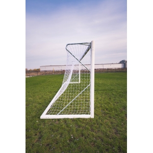 Poartă de fotbal „PRO” 5x2 m, portabilă [profil oval AL 120x100], lăcuită alb