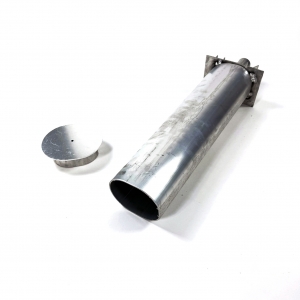 Manșon de montaj pentru profile din aluminiu 120x100, L=500 + capac terminal