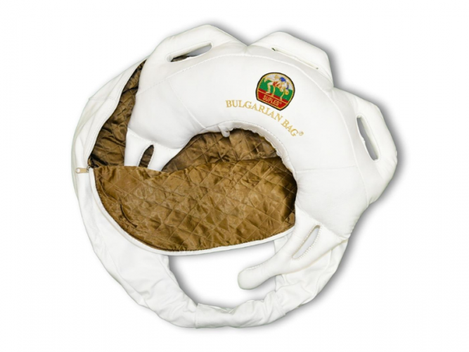 Sac bulgăresc Suples – ediție limitată (alb), mărimea L, greutate 17 kg